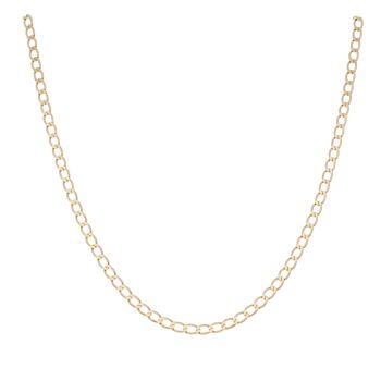9ct Yellow Gold Curb Chain 18"