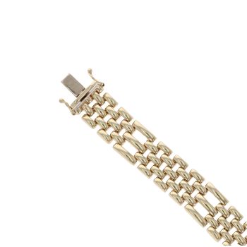 9ct Yellow Gold Fancy Bracelet 8"