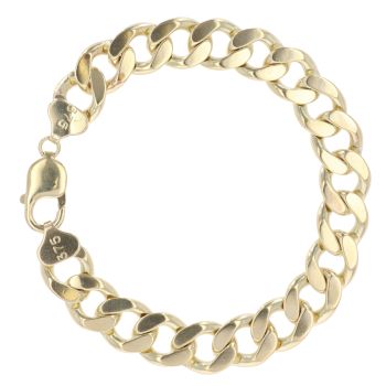 9ct Yellow Gold Curb Bracelet 8.5"