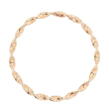 9ct Yellow Gold Patterned Twist Bangle
