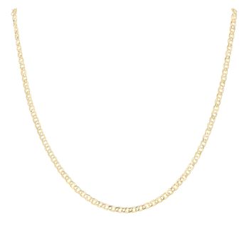 14ct Yellow Gold Double Curb Chain 20"