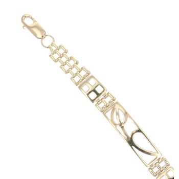 9ct Yellow Gold Rennie Mac Fancy Bracelet 7.5"