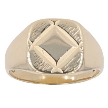 9ct Yellow Gold Square Signet Ring