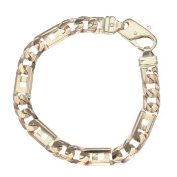 9ct Yellow Gold Fancy Bracelet 8.5"