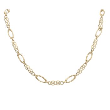 9ct Yellow Gold Fancy Chain 16"