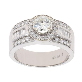 18ct White Gold 1.92ct Diamond Fancy Ring