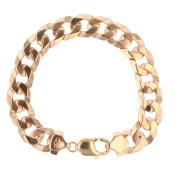 9ct Yellow Gold Curb Bracelet 8.5"