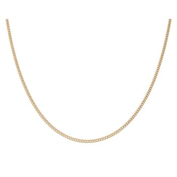 9ct Yellow Gold Curb Chain 22"