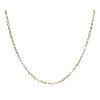 9ct Yellow Gold Button Chain 20"
