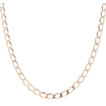 9ct Yellow Gold Curb Chain 22"