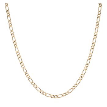 9ct Yellow Gold Figaro Chain 18"