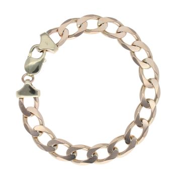 9ct Yellow Gold Curb Bracelet 8.5"