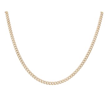 9ct Yellow Gold Curb Chain 20"