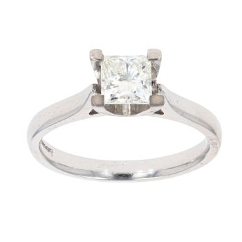 Palladium 0.60ct Diamond Solitaire Ring