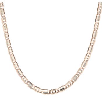 9ct Yellow and Rose Gold Fancy Chain 22"