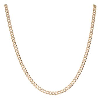 9ct Yellow Gold Curb Chain 18"