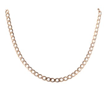 9ct Yellow Gold Curb Chain 18"