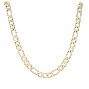 9ct Yellow Gold Figaro Chain 20"