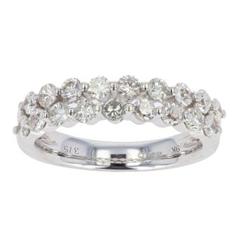 9ct White Gold 1ct Diamond Eternity Ring by Anya Belle