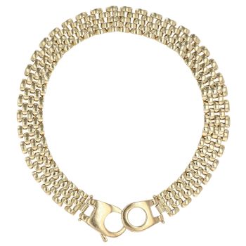9ct Yellow Gold Fancy Bracelet 7.5"