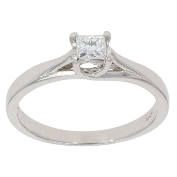 18ct White Gold 0.25ct Diamond Solitaire Ring