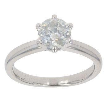Platinum 1.00ct Brilliant Cut Diamond Solitaire Ring