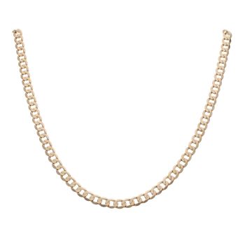 9ct Yellow Gold Curb Chain 18"