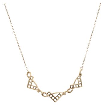 9ct Yellow Gold Celtic Chain 16"