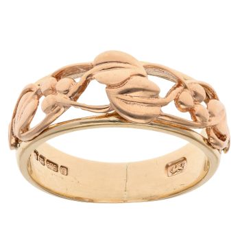 9ct Yellow and Rose Gold Clogau Vine Of Life Ring