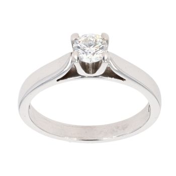 18ct White Gold 0.33ct Diamond Solitaire Ring