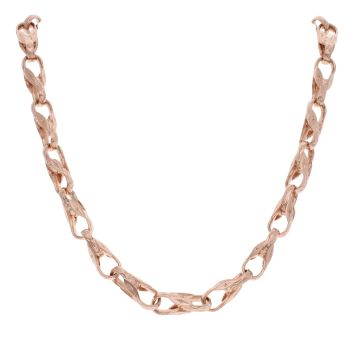9ct Rose Gold Tulip Chain 20"