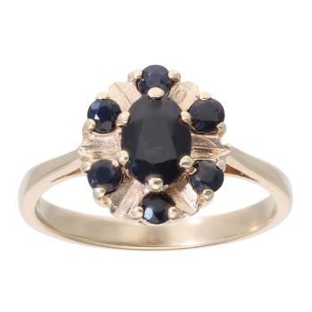 9ct Yellow Gold Sapphire Dress Ring