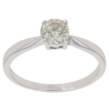 18ct White Gold 0.56ct Brilliant Cut Diamond Solitaire Ring