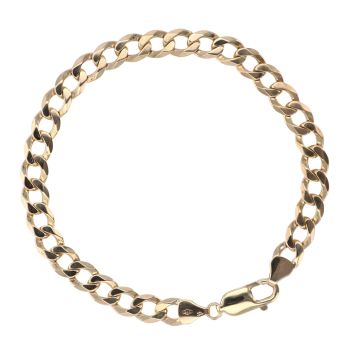 9ct Yellow Gold Curb Bracelet 8.5"