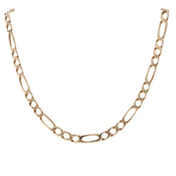 9ct Yellow Gold Figaro Chain 22"