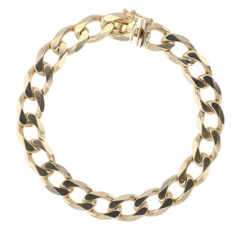 9ct Yellow Gold Curb Bracelet 7.5"