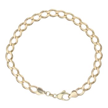 9ct Yellow Gold Curb Bracelet 7.5"