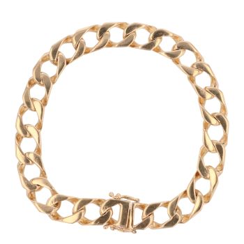 9ct Yellow Gold Curb Bracelet 8.5"