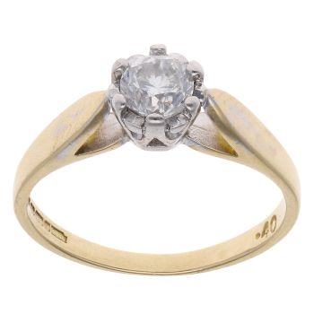 18ct Yellow Gold 0.40ct Brilliant Cut Diamond Solitaire Ring