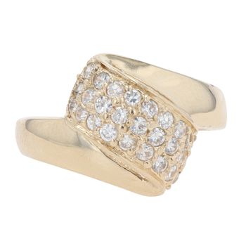 14ct Yellow Gold Cubic Zirconia Ring