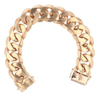 9ct Yellow Gold Curb Bracelet 9.5"
