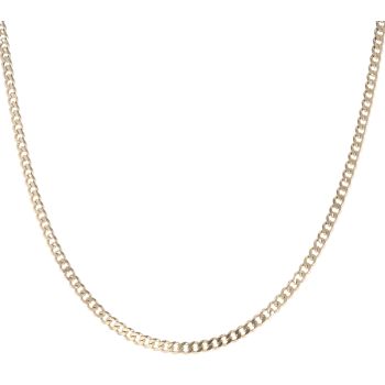 9ct Yellow Gold Curb Chain 18"