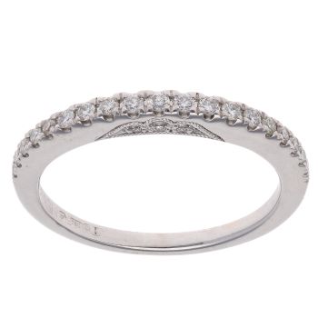 18ct White Gold 0.25ct Brilliant Cut Diamond Half Eternity Ring