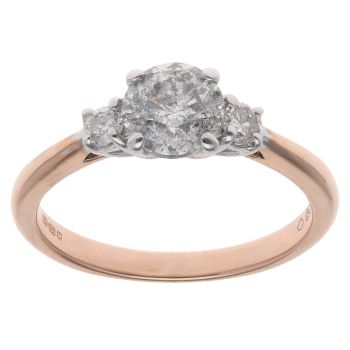 18ct Rose Gold 1.05c Brilliant Cut Soliataire Ring