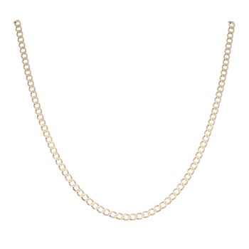 9ct Yellow Gold Curb Chain 18"