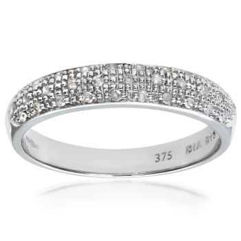 9ct White Gold Diamond Eternity Ring