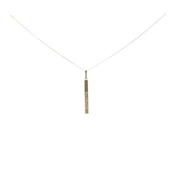 9ct Yellow Gold Personalised Bar Necklace