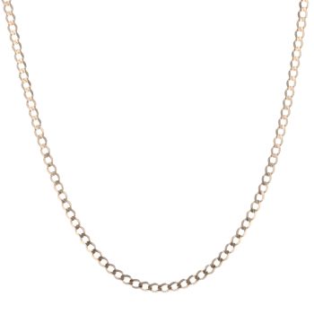 9ct Yellow Gold Curb Chain 18"