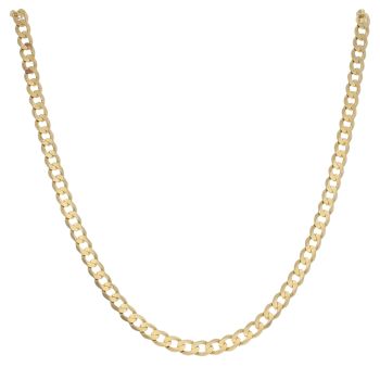 9ct Yellow Gold Curb Chain 18"
