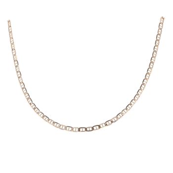 9ct Yellow Gold Flat Mariner Chain 18"